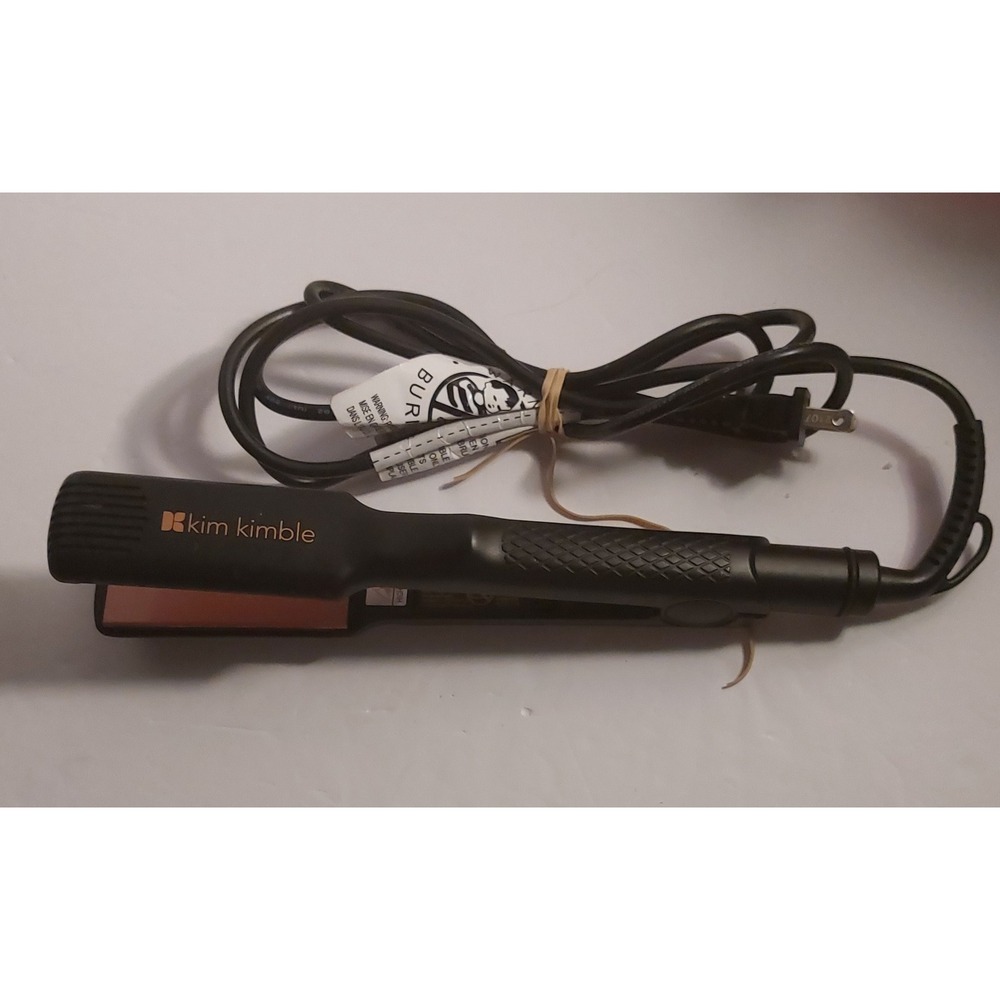 Kim Kimble Infrared Flat Iron Hair Straightener TESTED & WORKS GREAT!